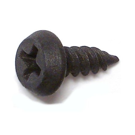 Midwest Fastener Self-Drilling Screw, #6 x 7/16 in, Black Phosphate Steel Pan Head Phillips Drive, 30 PK 30761